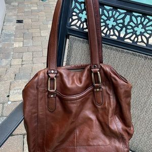B Makowsky brown leather bag